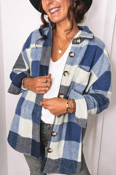 Plaid Flannel Shacket Jacket