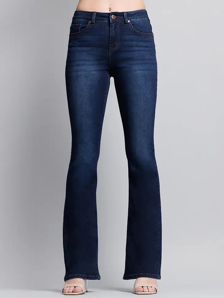 High Rise 5-Pocket Bootcut Jeans