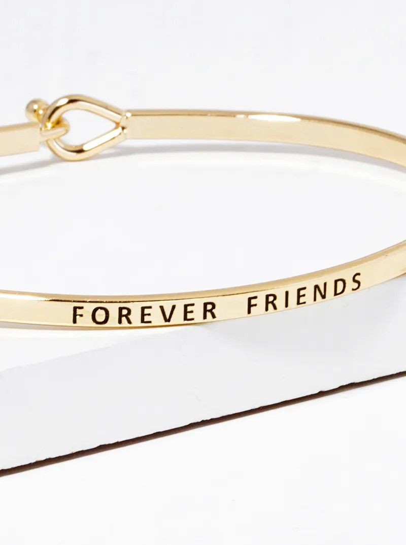 Engraved Inspirational Bangle Bracelet