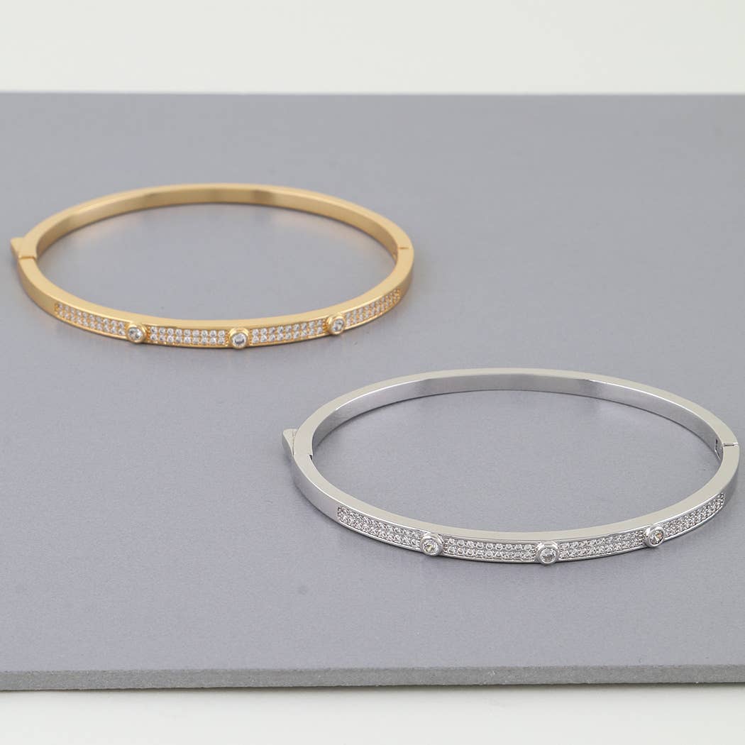 Bejeweled Crystal Cuff Bracelet