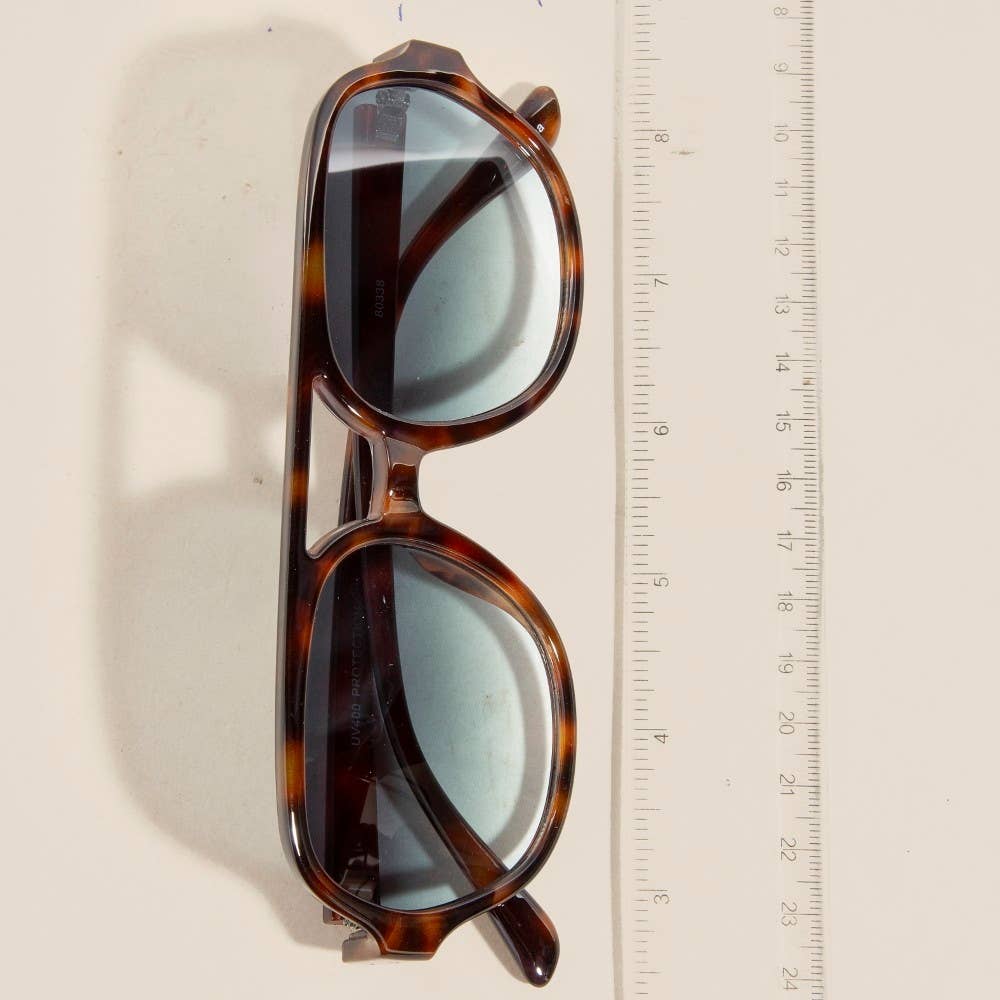 Thin Acetate Bridge Sunglasses