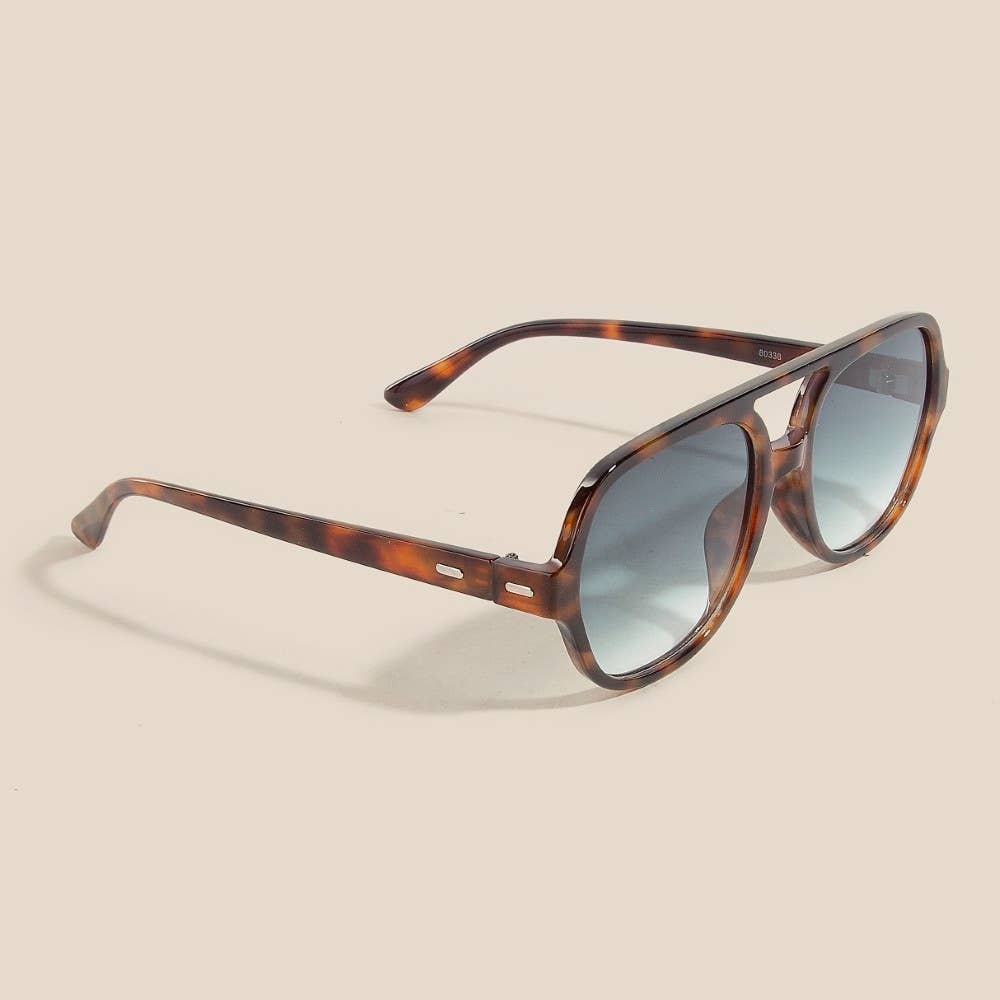 Thin Acetate Bridge Sunglasses