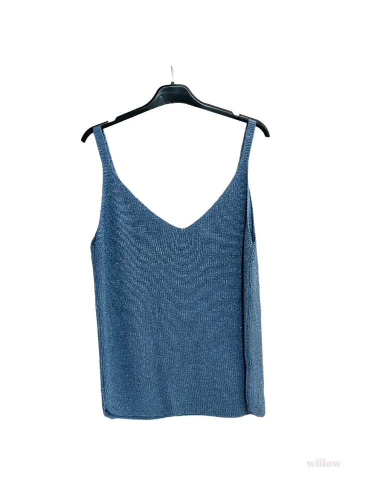 Lurex Knit Tank Top