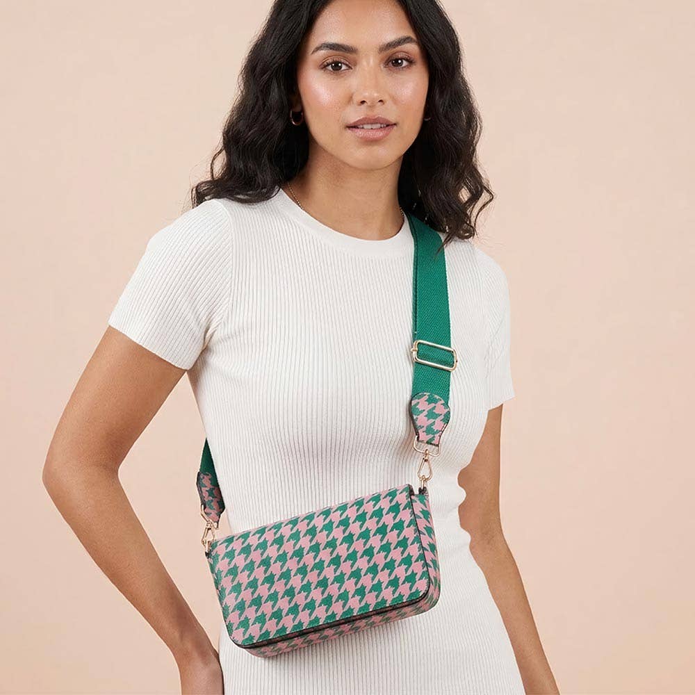 Faux Leather MINI BAG Message Structured Crossbody Bag