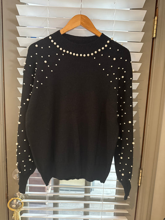 Pearl Sleeve Sweat
