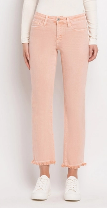 Mid Rise Straight Jeans