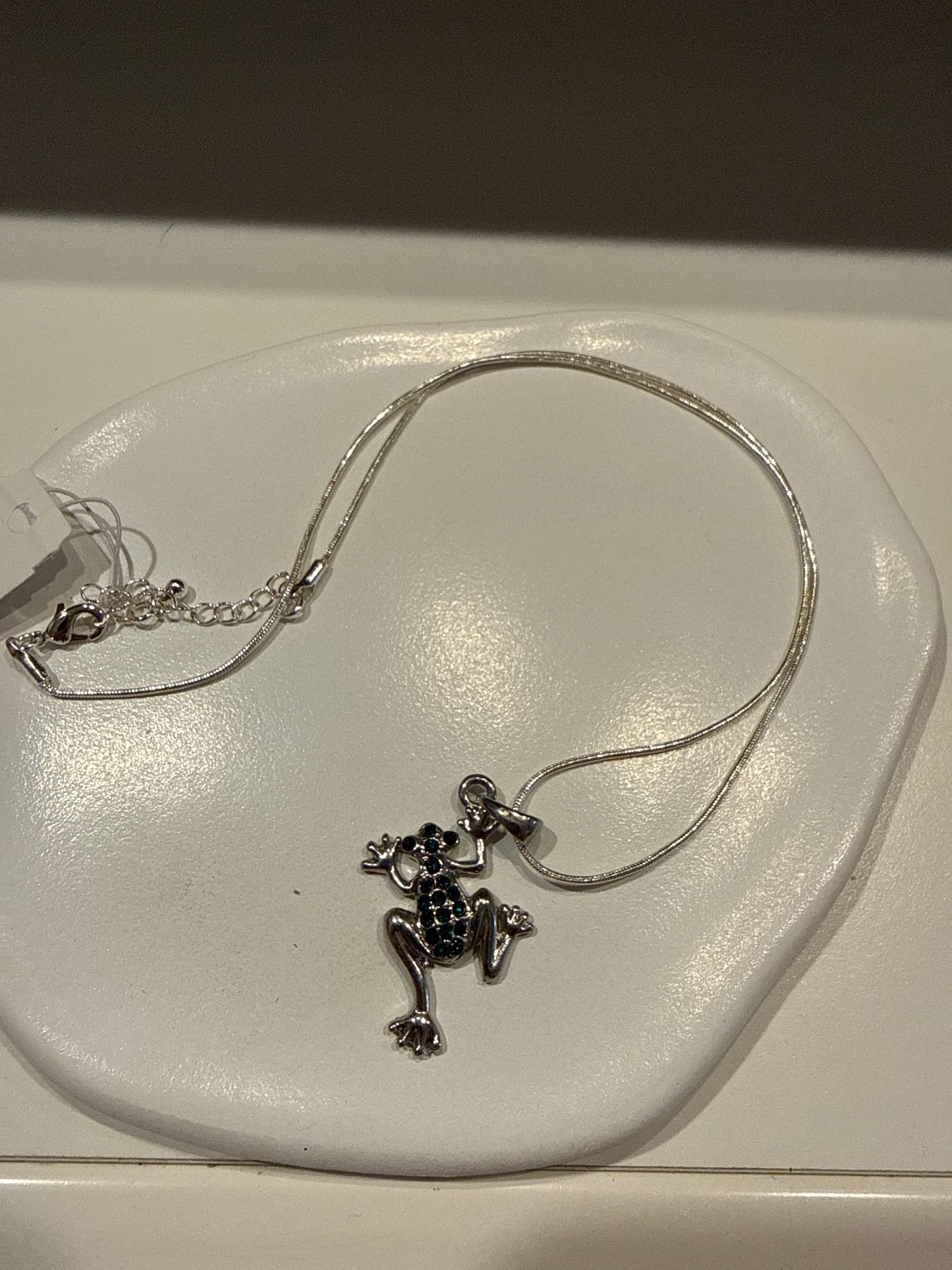 Silver Frog Necklace