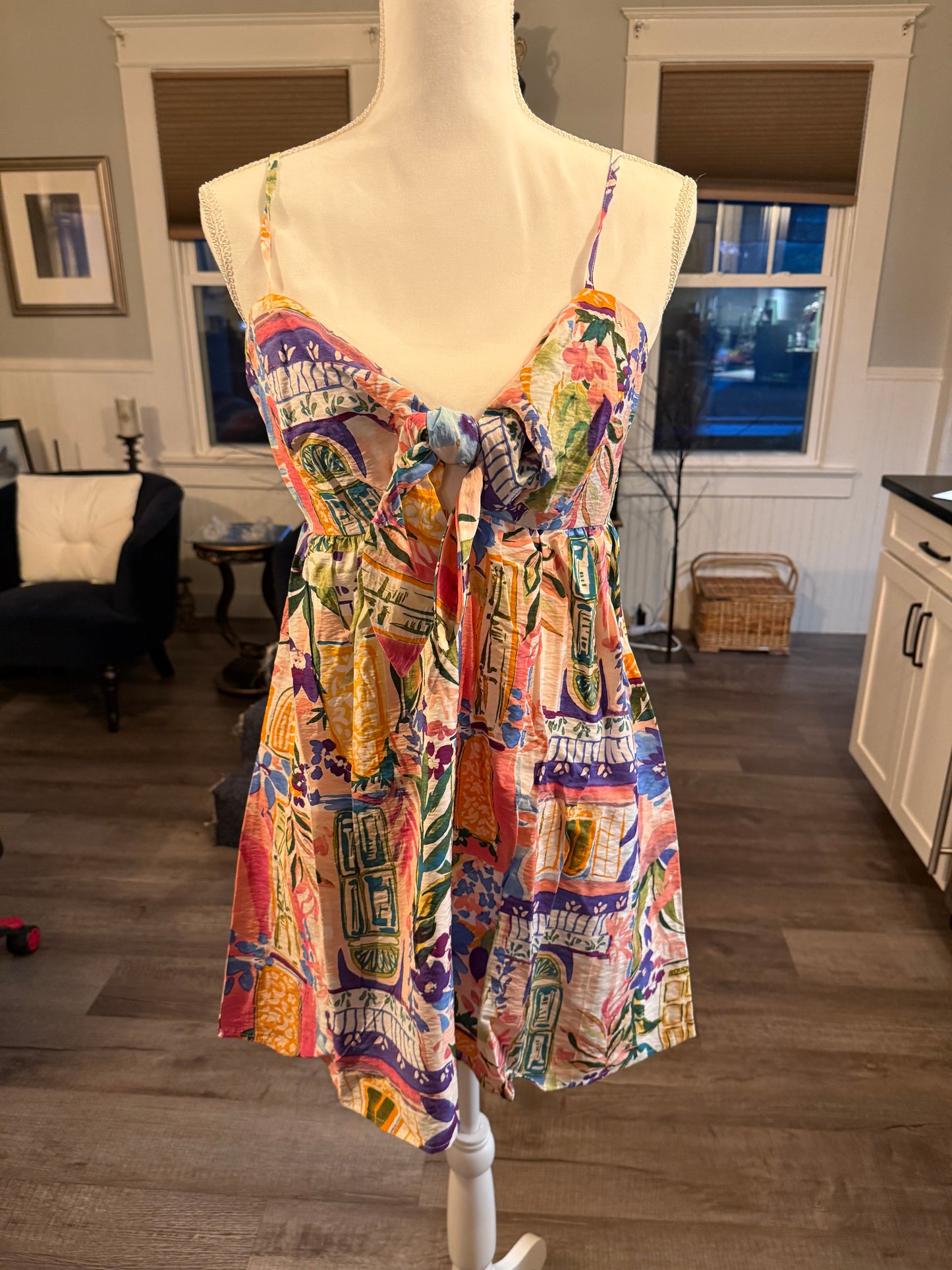 Bright Color Short Sundress