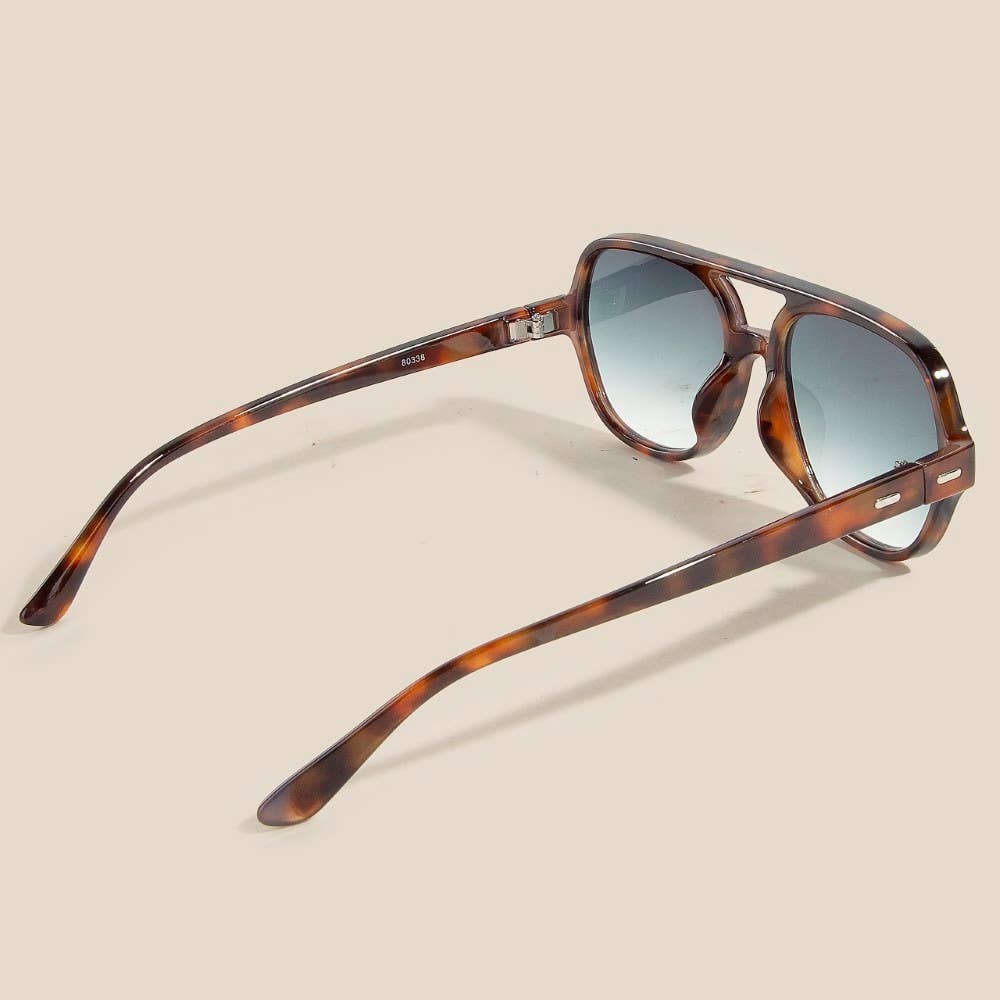 Thin Acetate Bridge Sunglasses