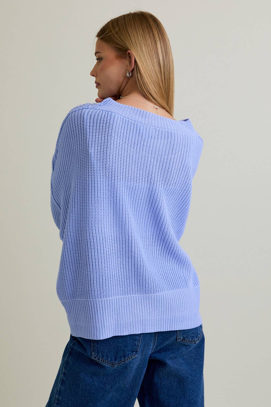 PULLOVER SWEATER WITH MOCK NECKLINE