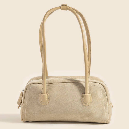 Suede Baguette Hand Bag