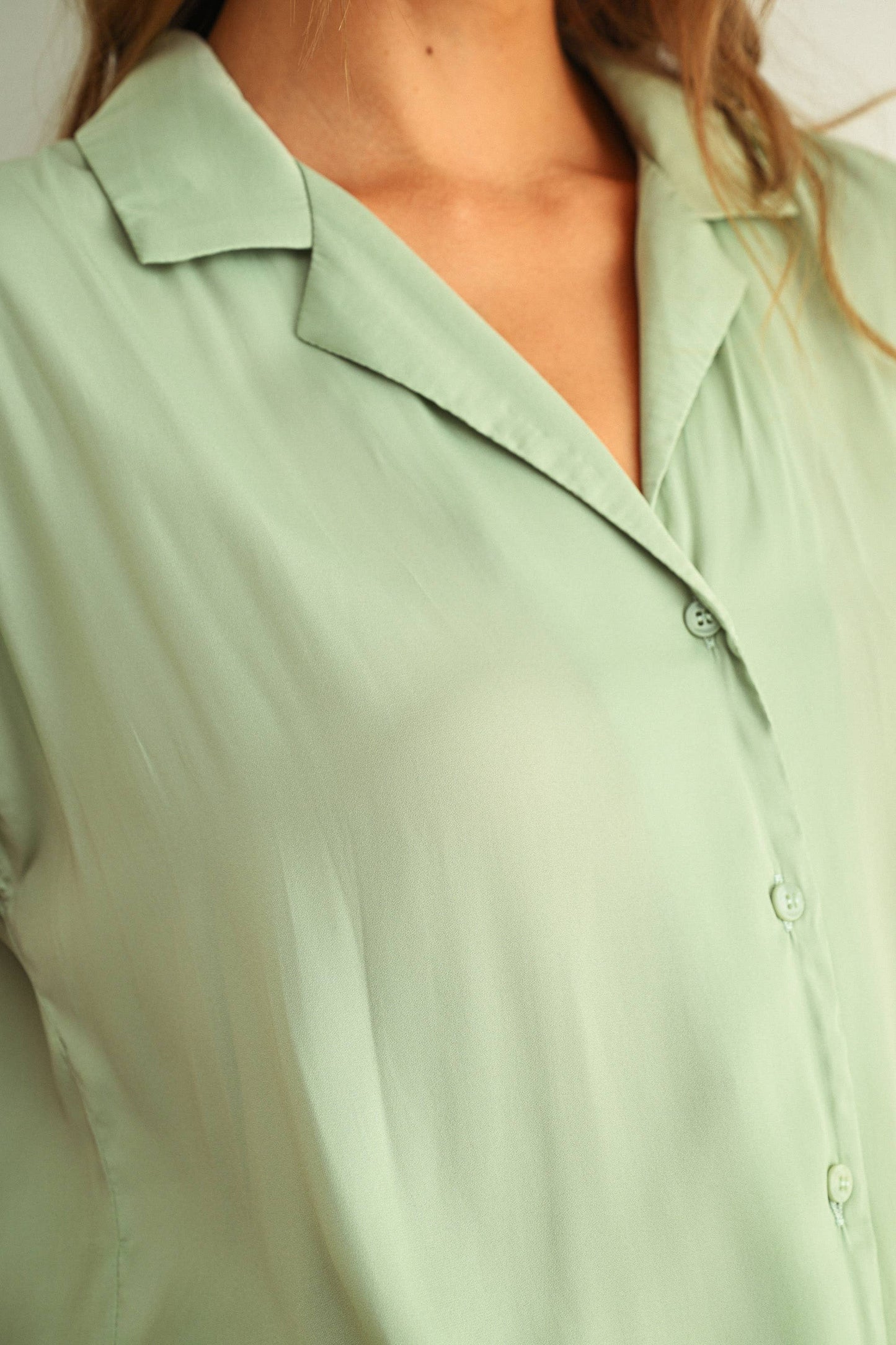 BUTTON DOWN CAP SLEEVE SHIRTS