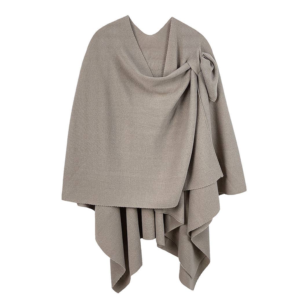 Solid Ruana with Shoulder Strap