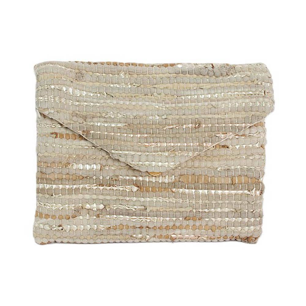 Boho Textured Envelope Clutch Crossbody Bag
