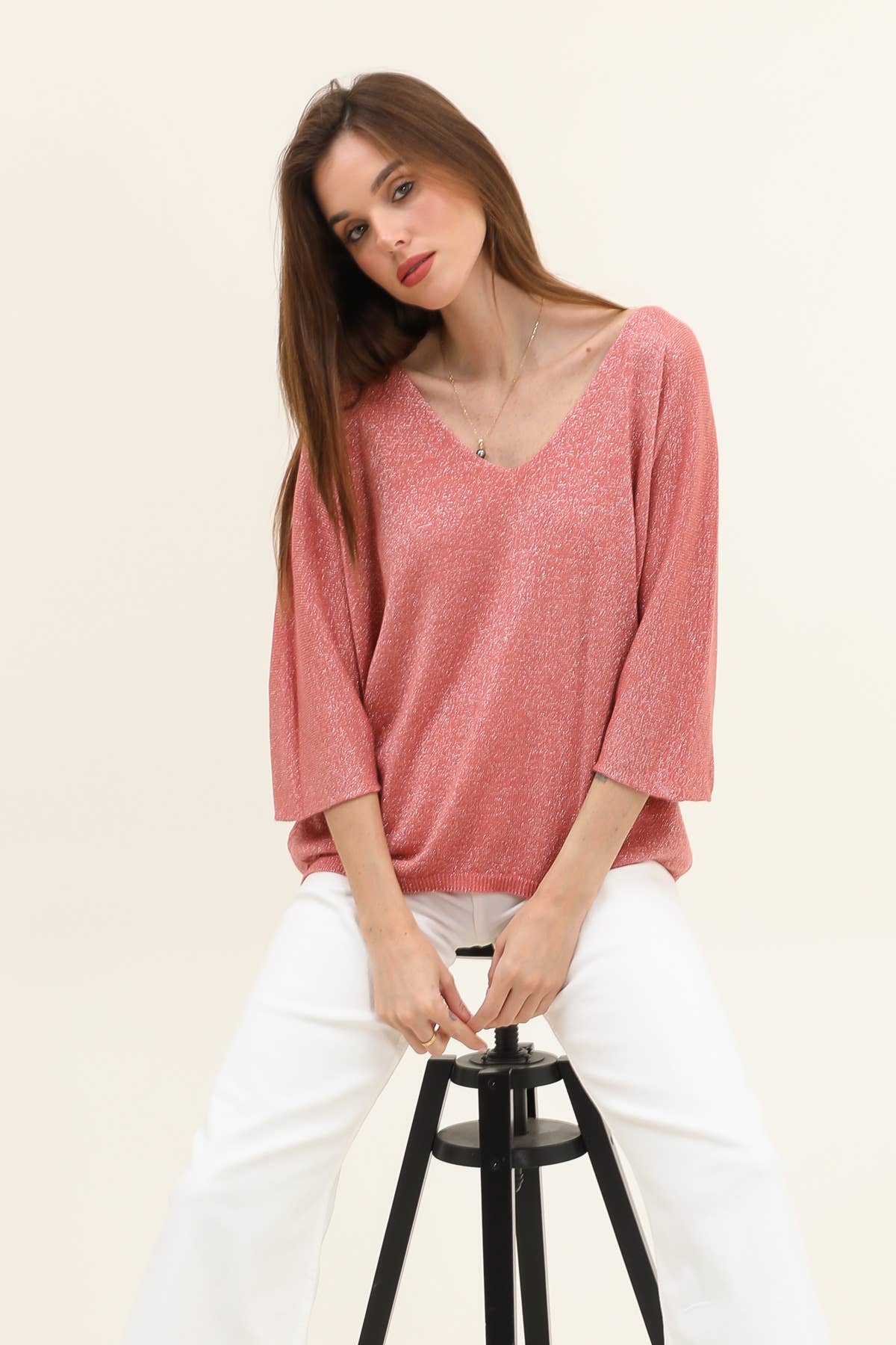 Lurex Modal Fine Sweater