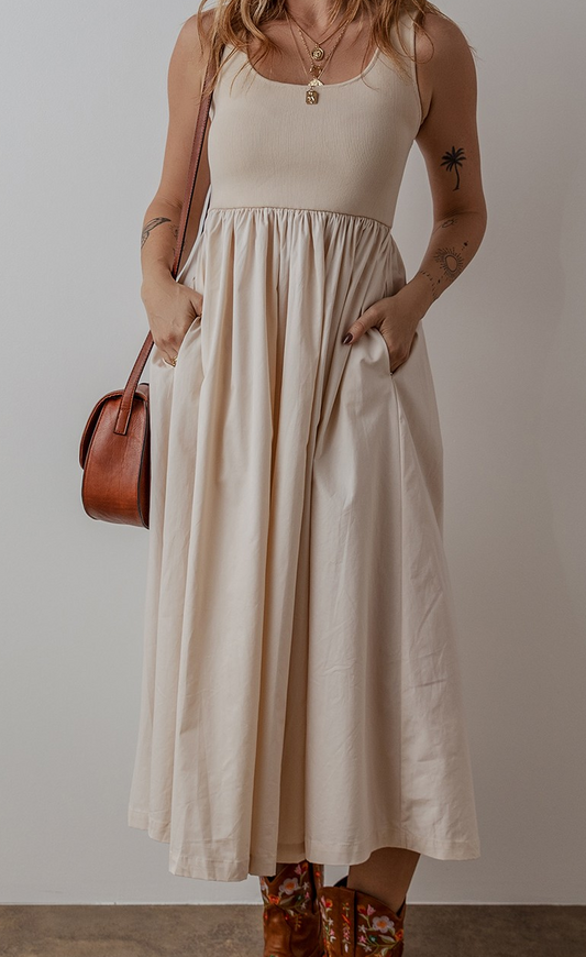 Ribbed Sleeveless Dress