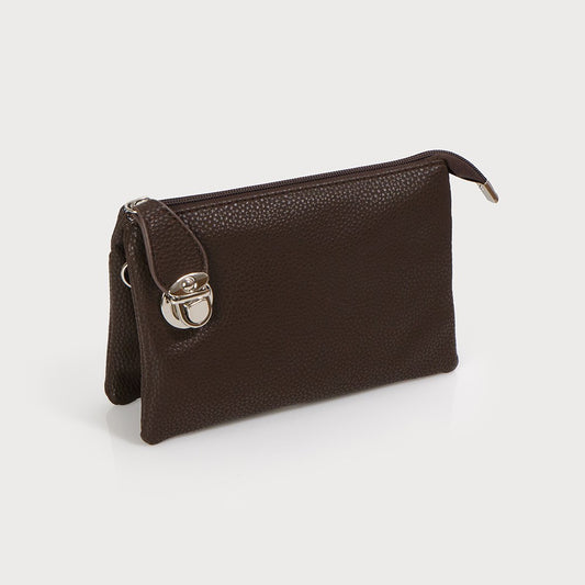 Caracol Cross Bag or Wristlet Chocolate