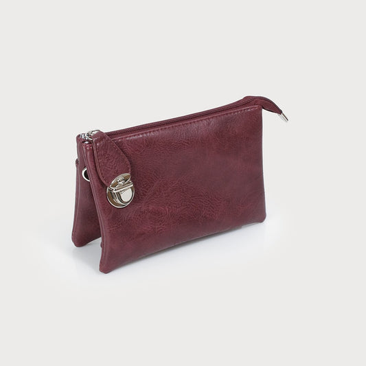 Caracol Cross Bag or Wristlet Wine