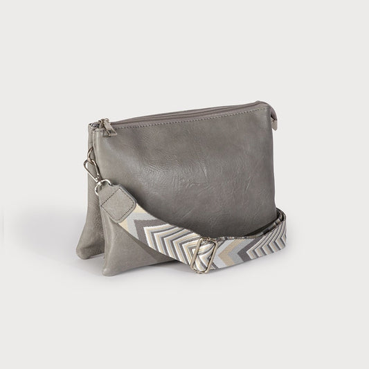 Caracol Large Crossbody Bag L-Gray