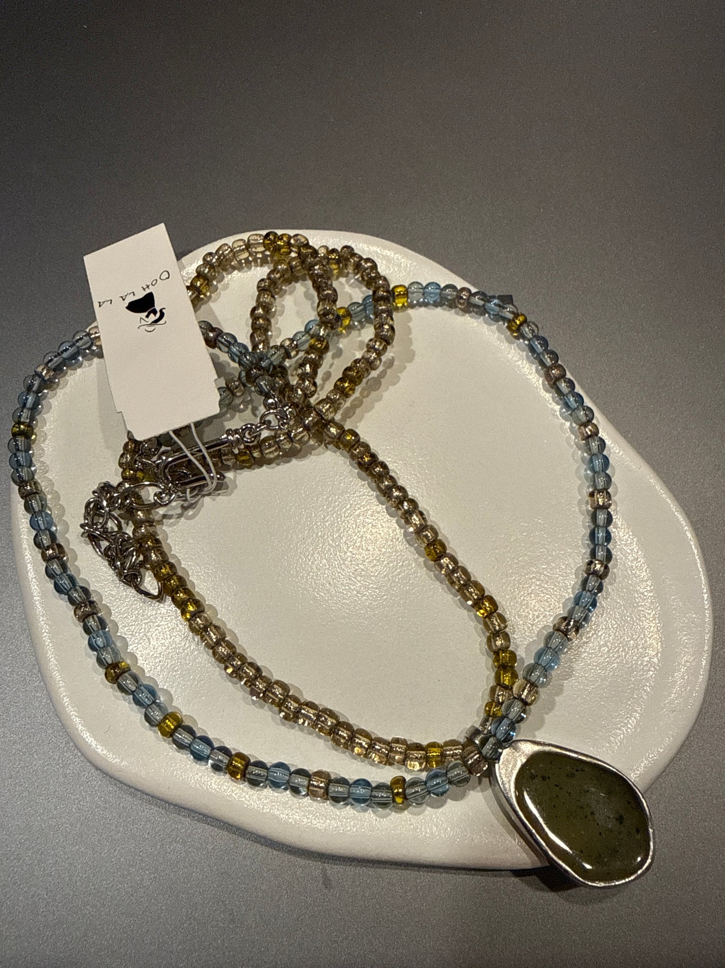 Handmade Beaded Statement Necklace