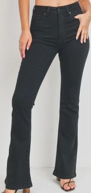 Jeans High Rise Flare Black