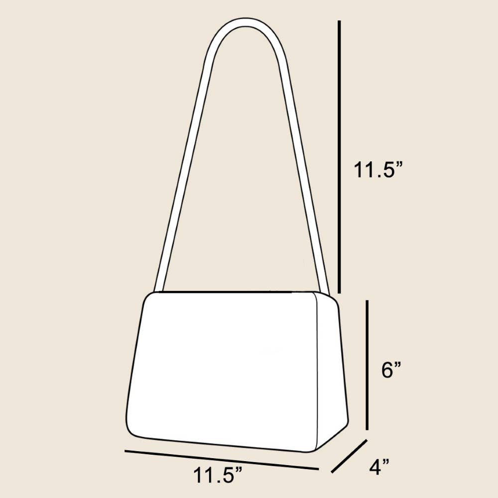 Suede Baguette Hand Bag