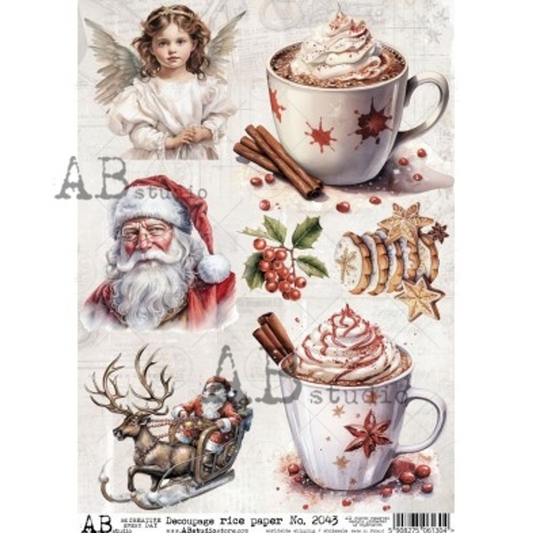 AB Studios Peppermint Cocoa Rice Paper