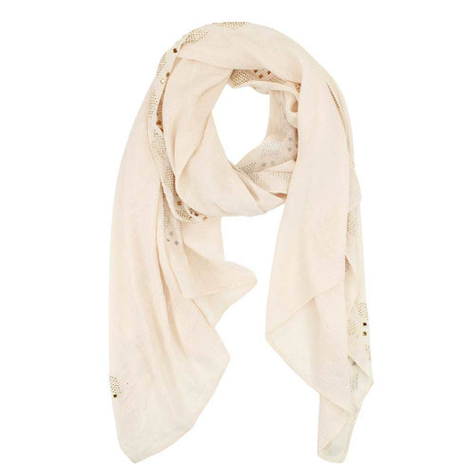 Lightweight Rhinestone Embellished Shawl Wrap Scarf
