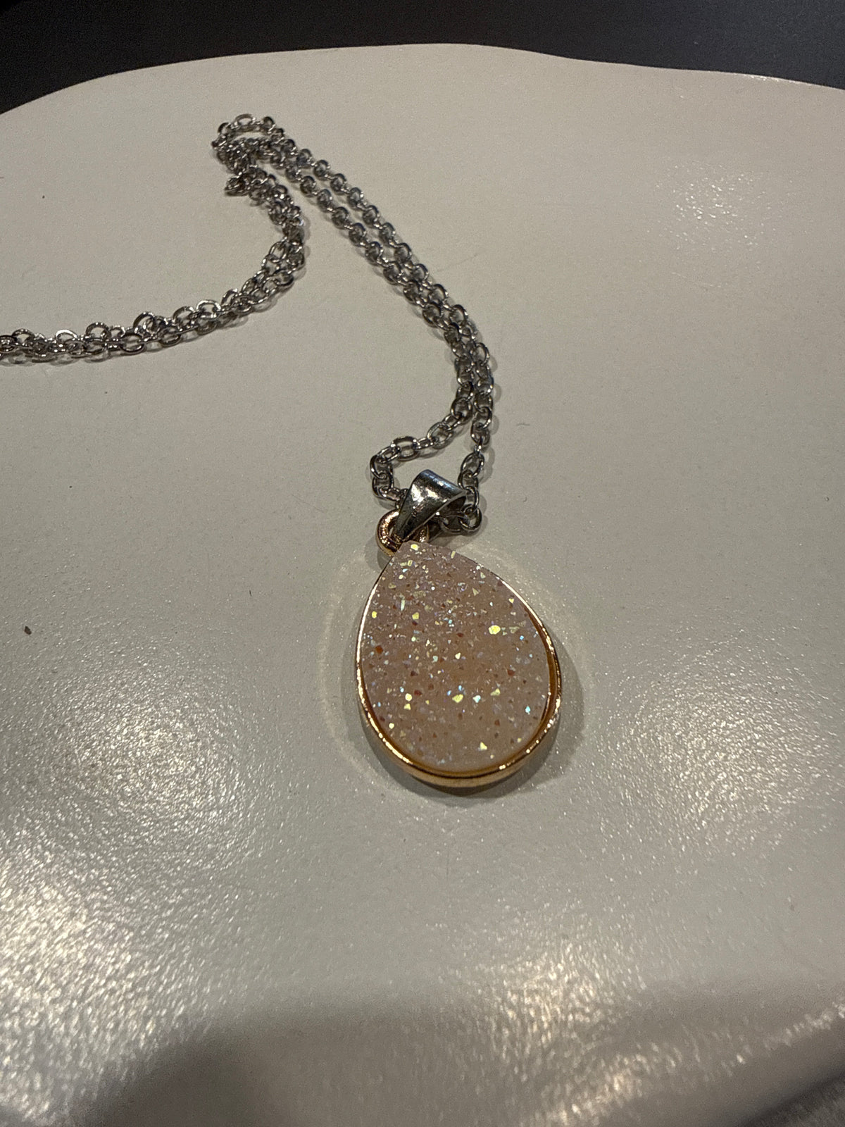 Sparkling Teardrop Necklace