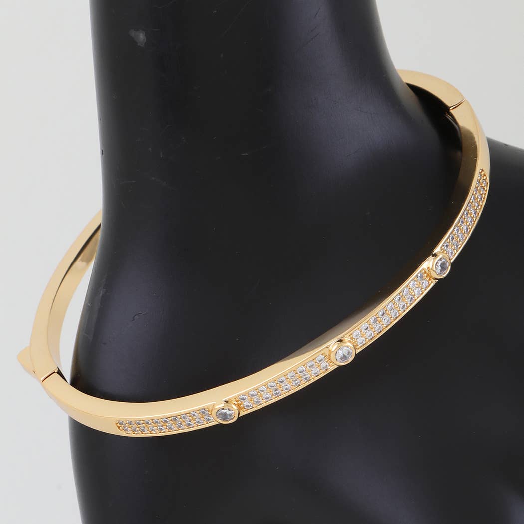 Bejeweled Crystal Cuff Bracelet