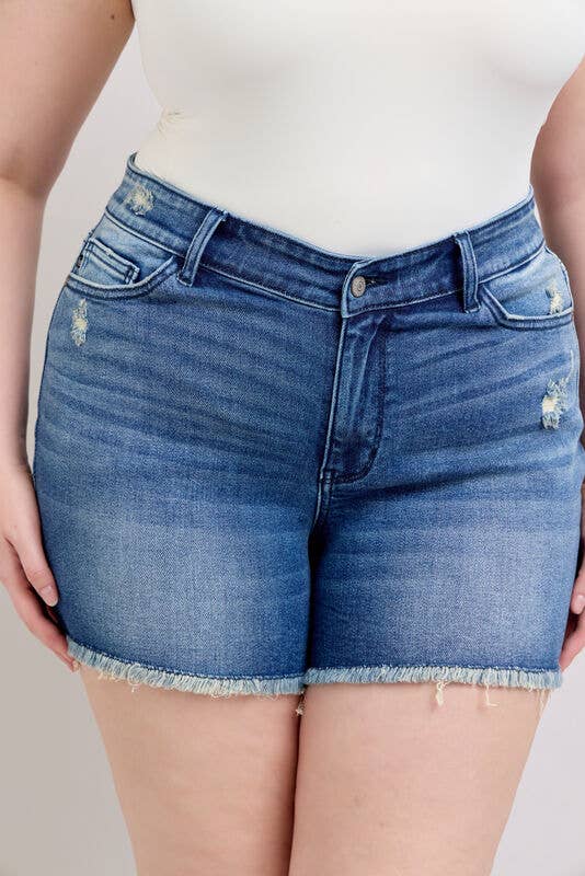 V-Front Shorts w Shield Pockets - PLUS
