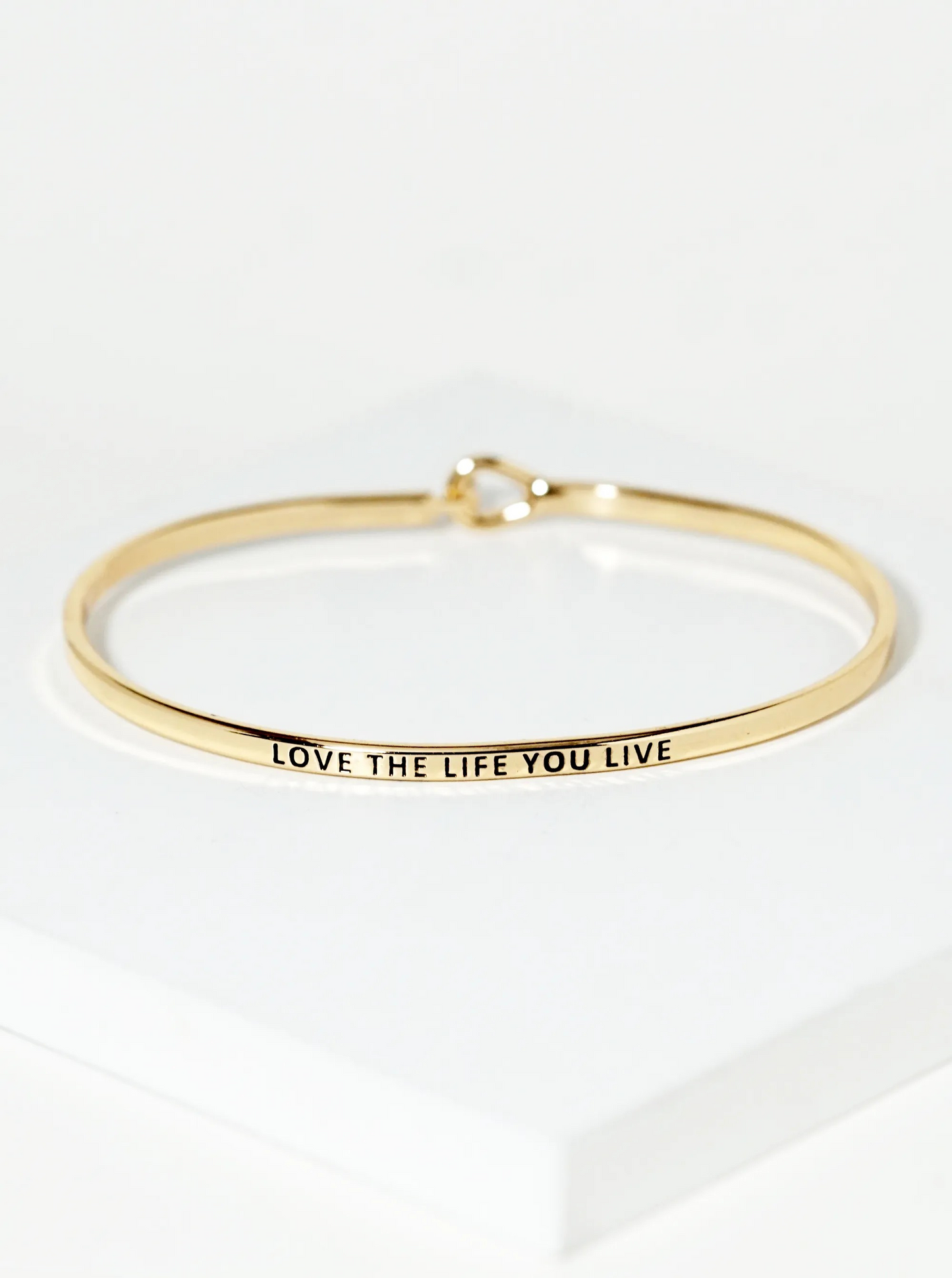 Engraved Inspirational Bangle Bracelet