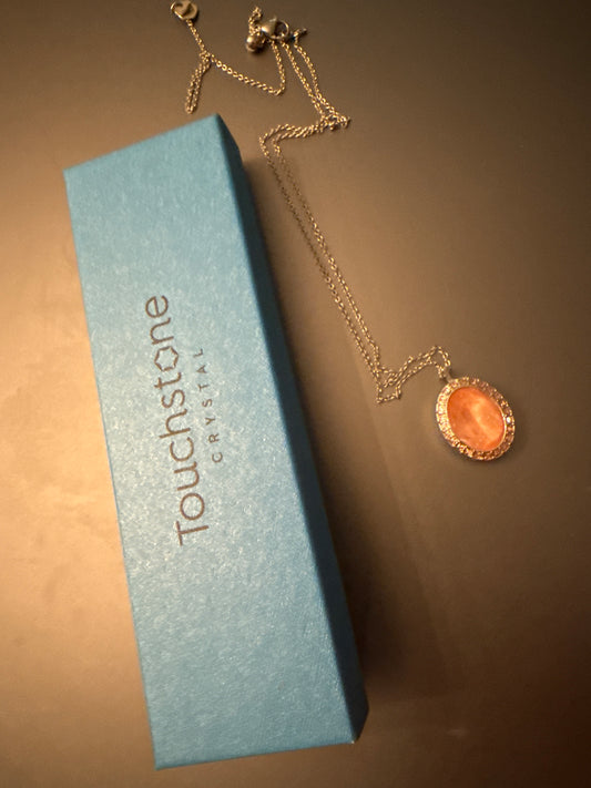 Touchstone Peach Pendant
