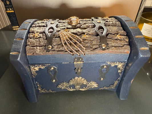 Handcrafted Pirate Treasure Chest - One of a Kind - 3184
