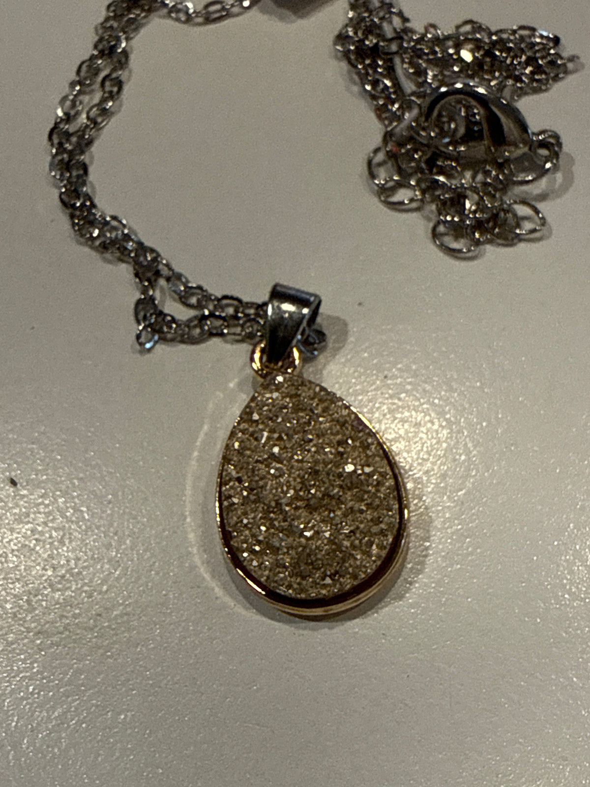 Sparkling Teardrop Necklace