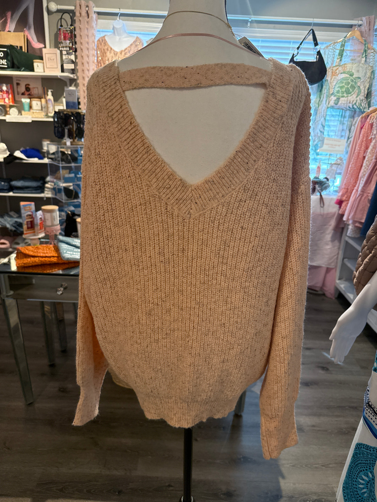 Hem & Thread Cozy Blush Knit Sweater