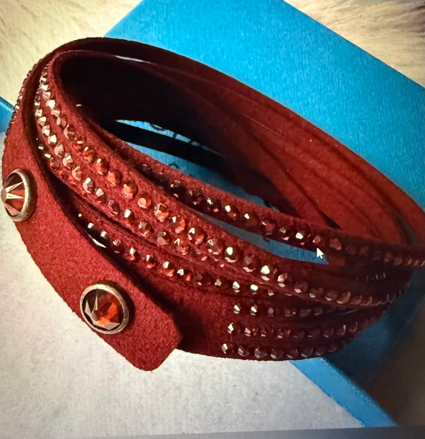 Wrap-Star Bracelet, Red Color-8004B