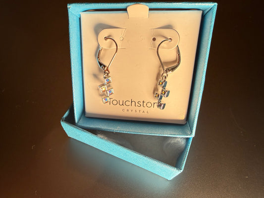 Touchstone Crystal by Swarovski Floating Cubes Earrings