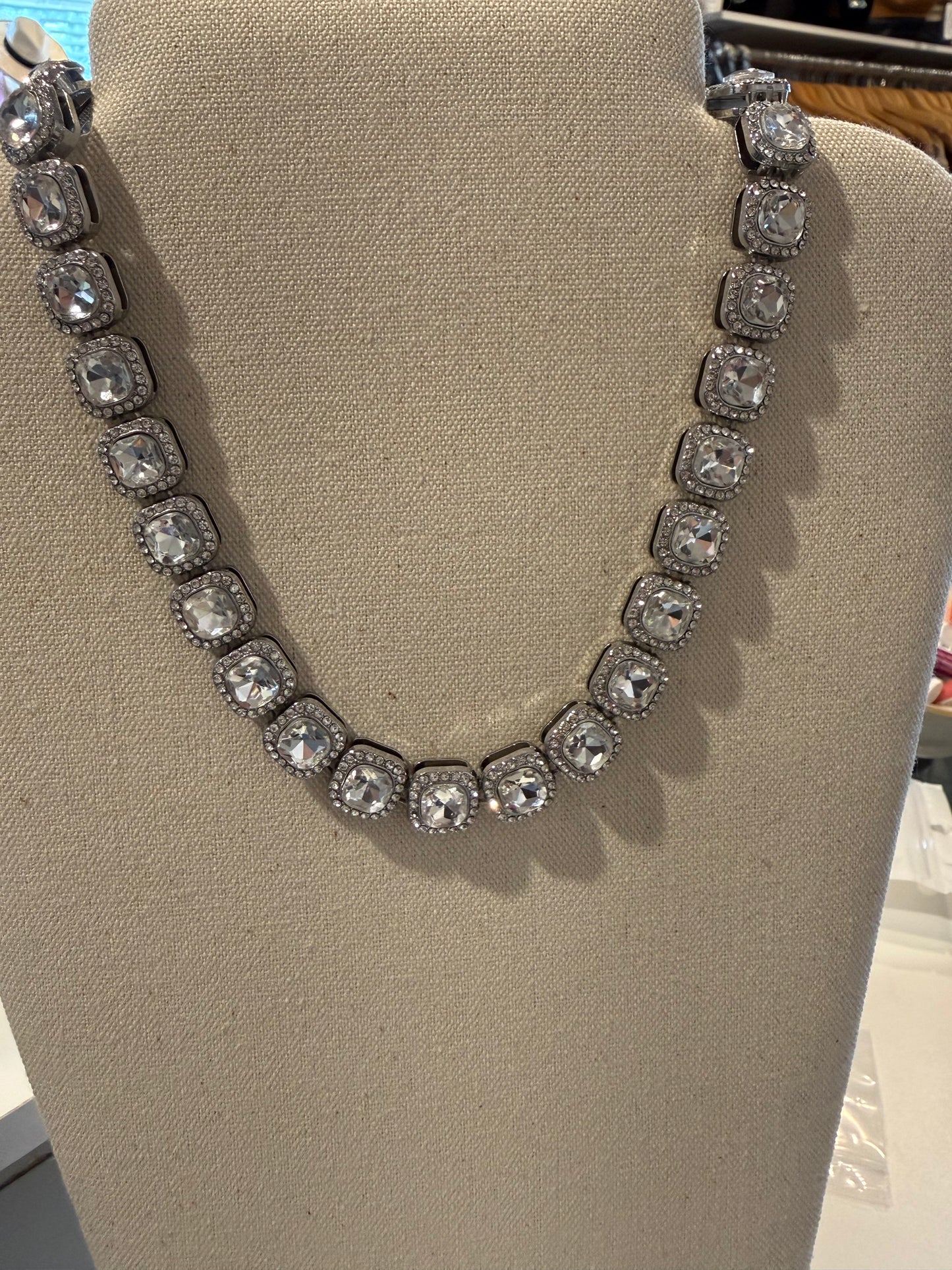 Rhinestone Chain Necklace