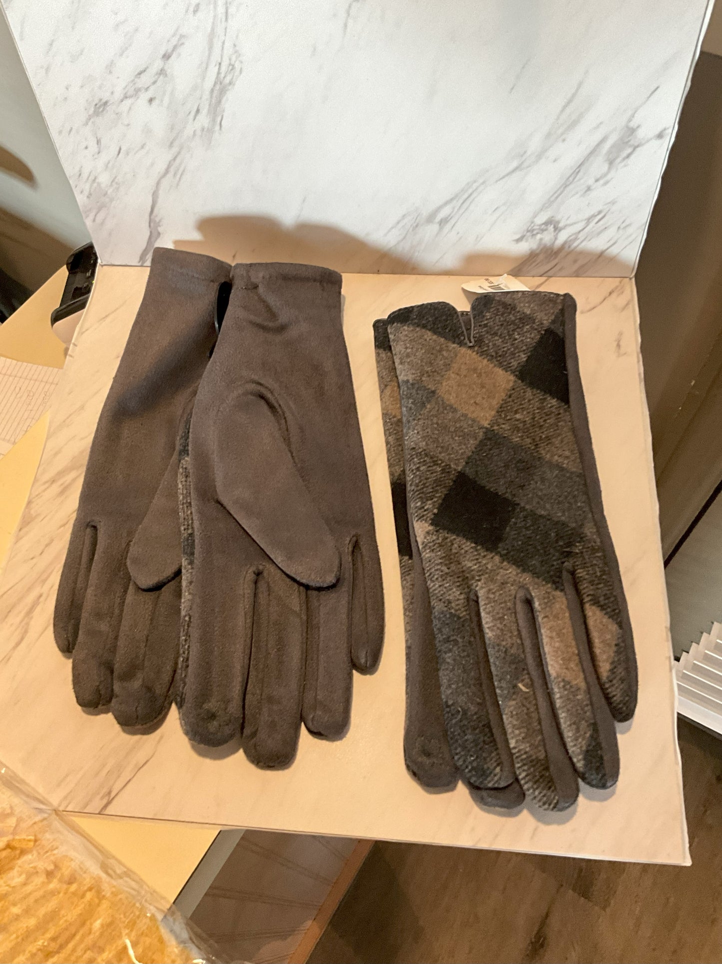 Faux Suede Glove