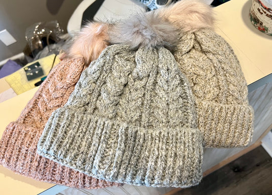 Pom Pom Winter Hats