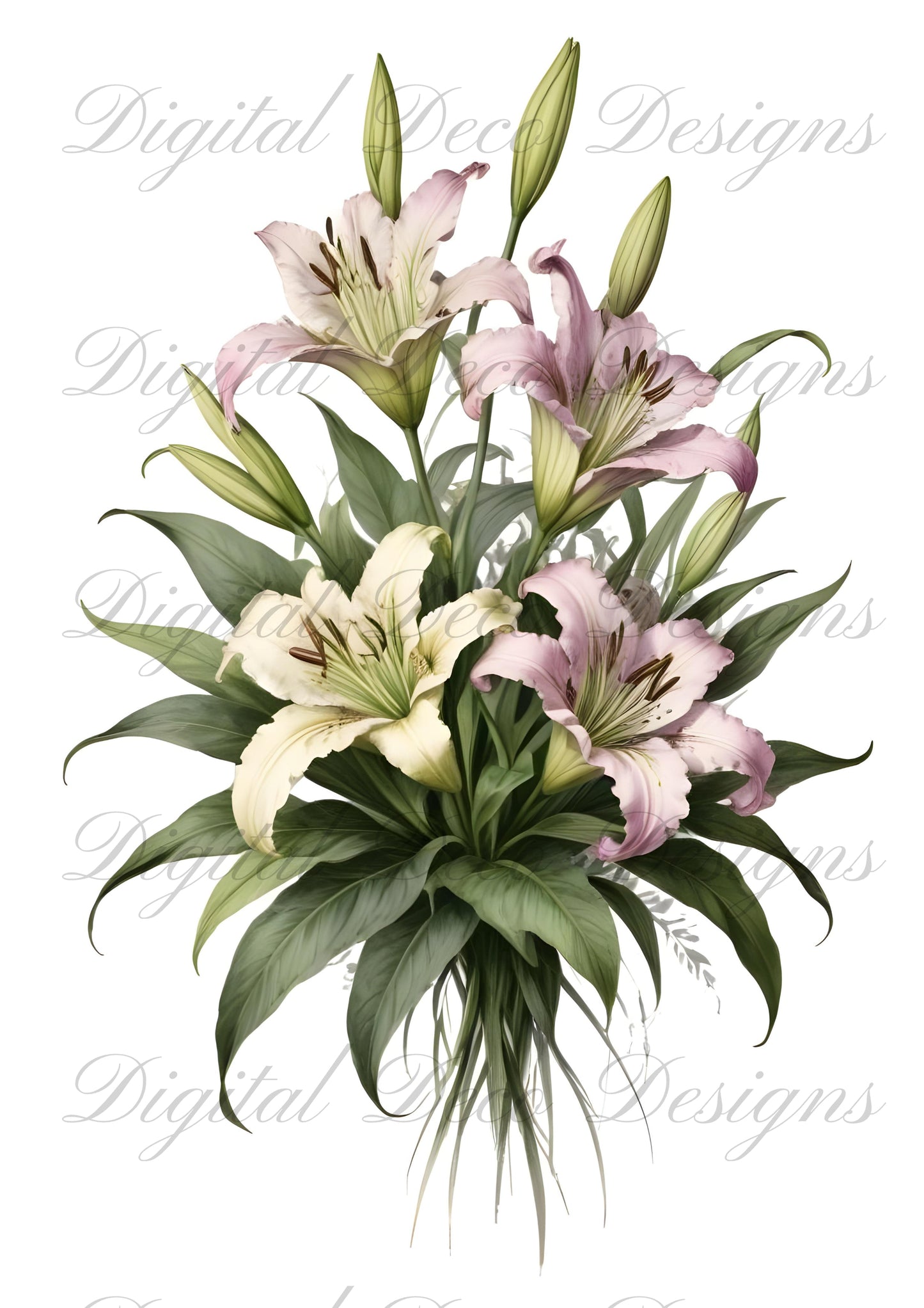 Vintage Spring Wall Art Flowers M080