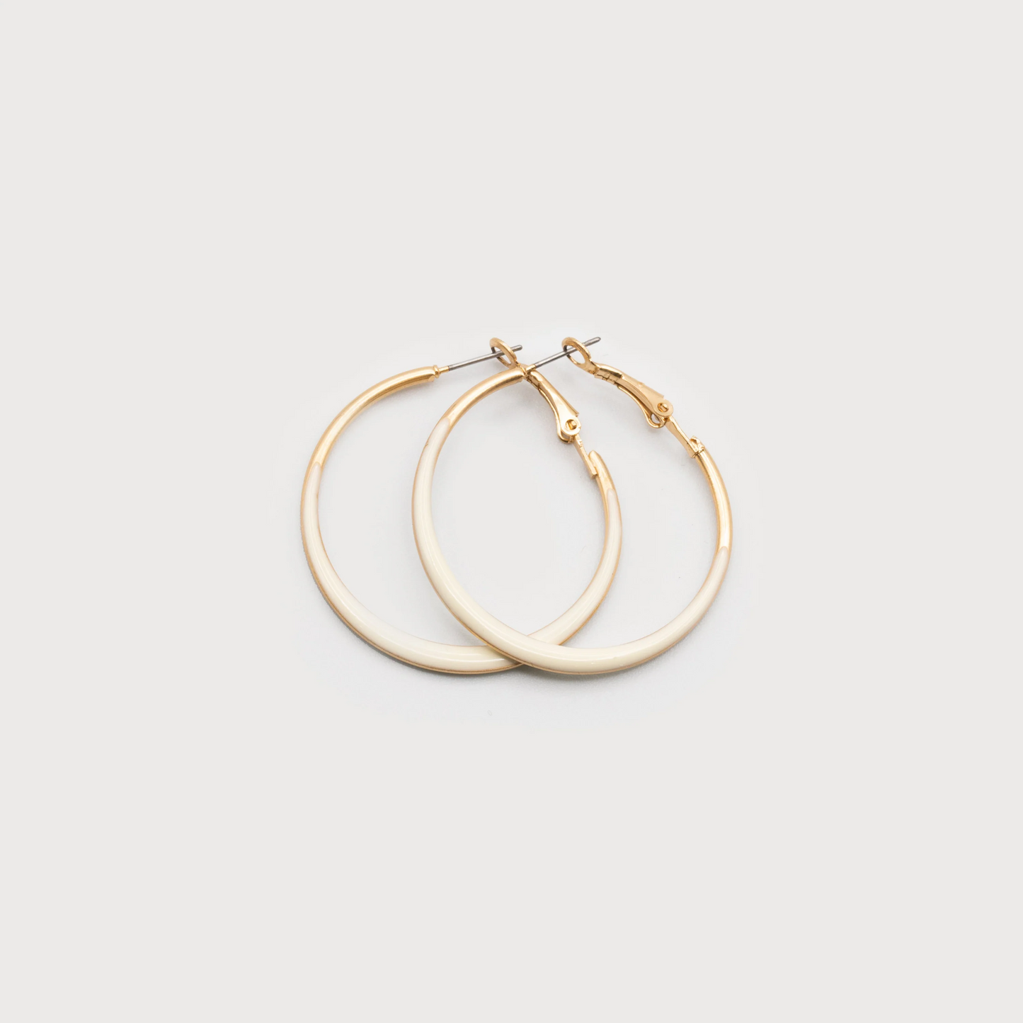 COLORED METAL HOOPS - GOLD