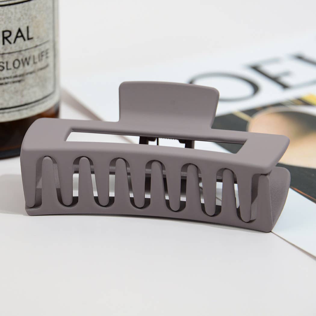 Matte Square Hair Claw Clip