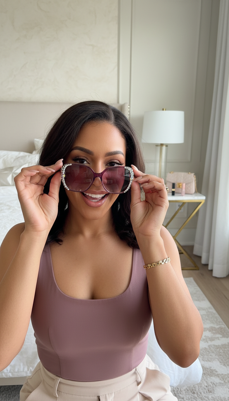 Virelle Crystal Edge Sunglasses