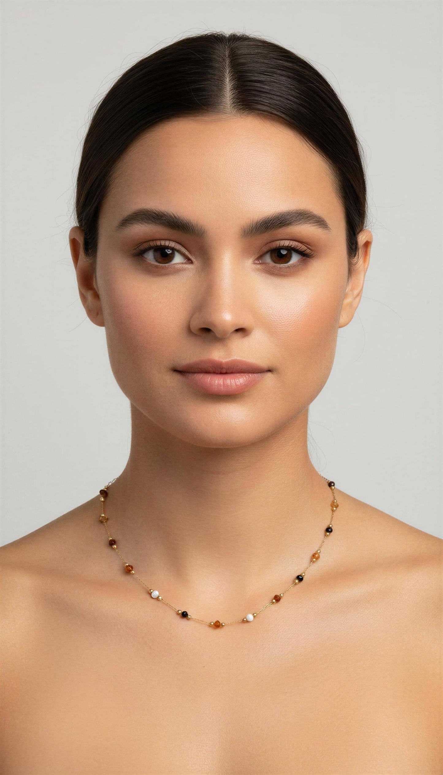 Aurora Beaded Tarnish-Resistant Necklace