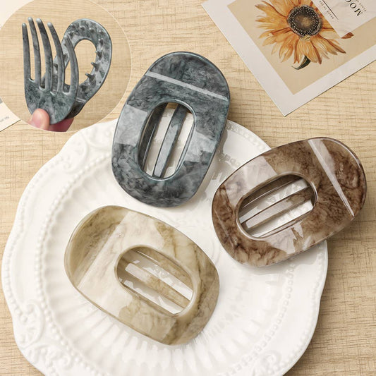 Marbled Oval Hair Claws