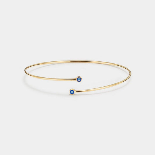 Evil Eye Nazar Bypass Bangle Bracelet in 925 Sterling Silver