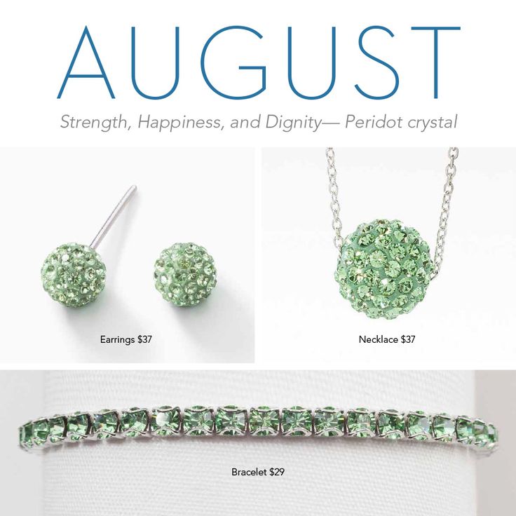 Touchstone Birthstone Pendant- August