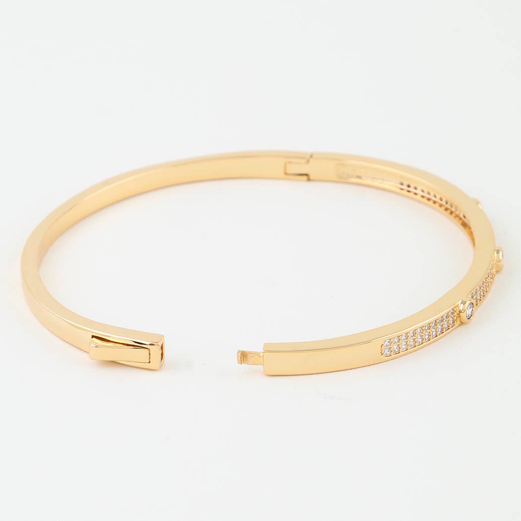 Bejeweled Crystal Cuff Bracelet